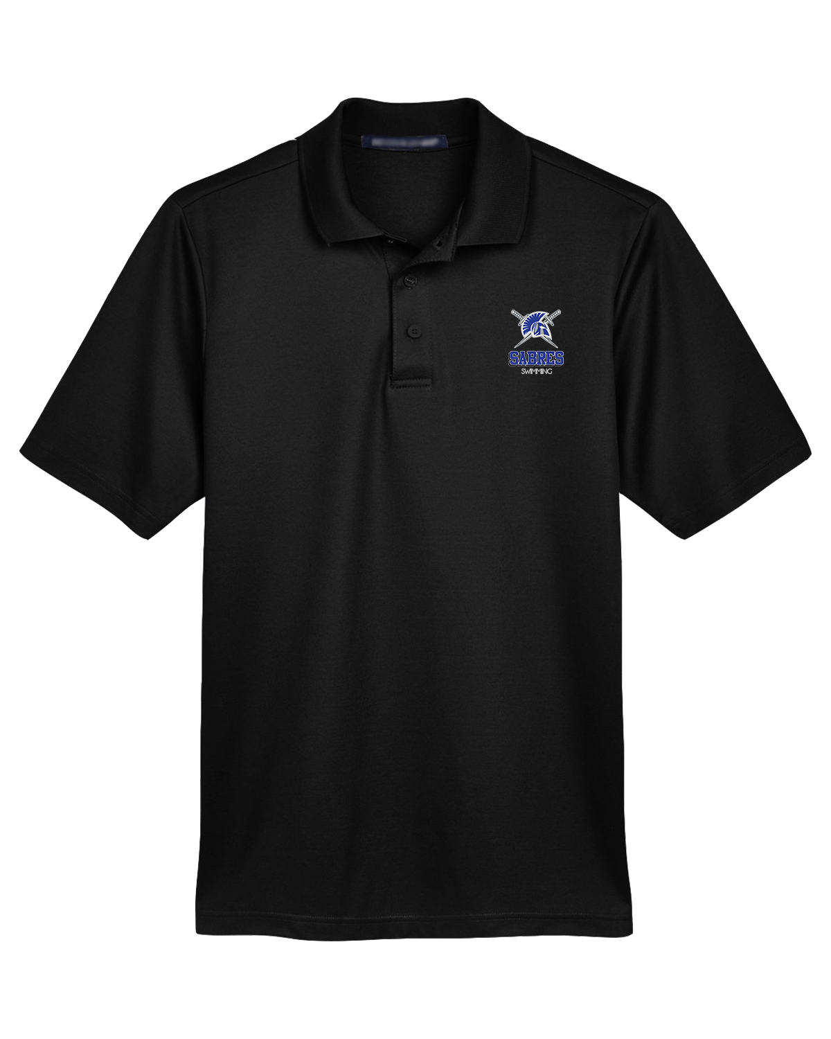 Mens Croquet Party Polo Sumner County Stripe & Sunrise Blvd Blue with Palm Beach Pink Stork