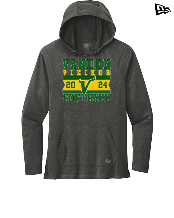 Vanden HS Softball Stamp - New Era Tri-Blend Hoodie