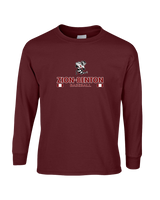 Zion-Benton Township HS Baseball Stacked - Mens Basic Cotton Long Sleeve