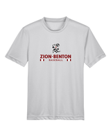Zion-Benton Township HS Baseball Stacked - Youth Performance T-Shirt