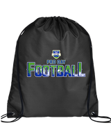 808 PRO Day Football Splatter - Drawstring Bag