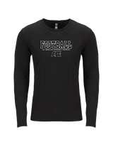 AEX Showcase Football Block - Tri-Blend Long Sleeve