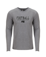 AEX Showcase Football Block - Tri-Blend Long Sleeve