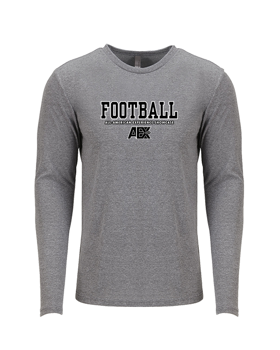 AEX Showcase Football Block - Tri-Blend Long Sleeve