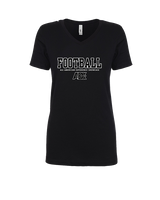 AEX Showcase Football Block - Womens Vneck