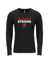 ALFB Chat Football Strong - Tri-Blend Long Sleeve