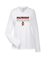 ALFB Chat Football Strong - Womens Performance Longsleeve