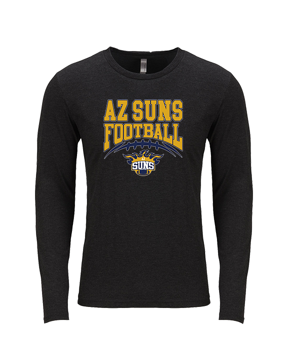 AZ Suns Football Football - Tri-Blend Long Sleeve