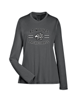 AZ Wolves Basketball Curve - Womens Performance Longsleeve