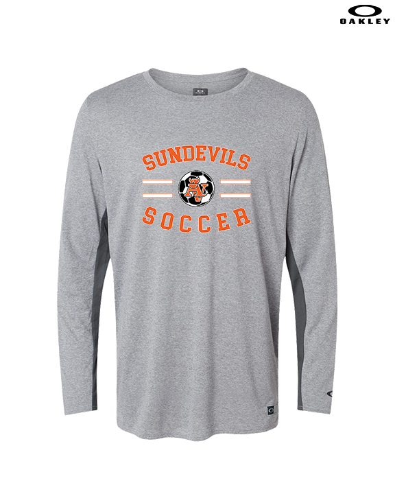 Apple Valley HS Girls Soccer Curve - Mens Oakley Longsleeve