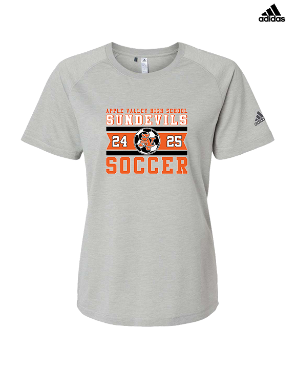 Apple Valley HS Girls Soccer Stamp - Womens Adidas Performance Shirt