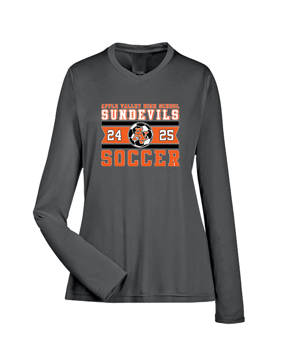Apple Valley HS Girls Soccer Stamp - Womens Performance Longsleeve