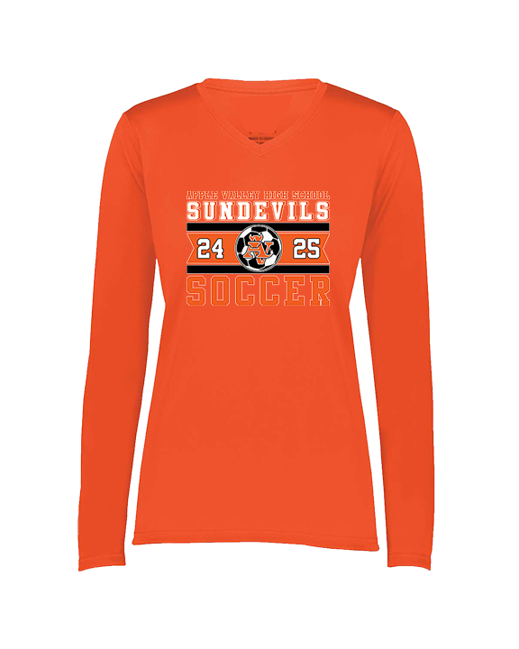 Apple Valley HS Girls Soccer Stamp - Womens Performance Longsleeve