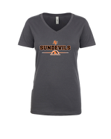 Apple Valley HS Volleyball Half Vball - Womens Vneck