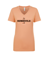 Apple Valley HS Volleyball Half Vball - Womens Vneck