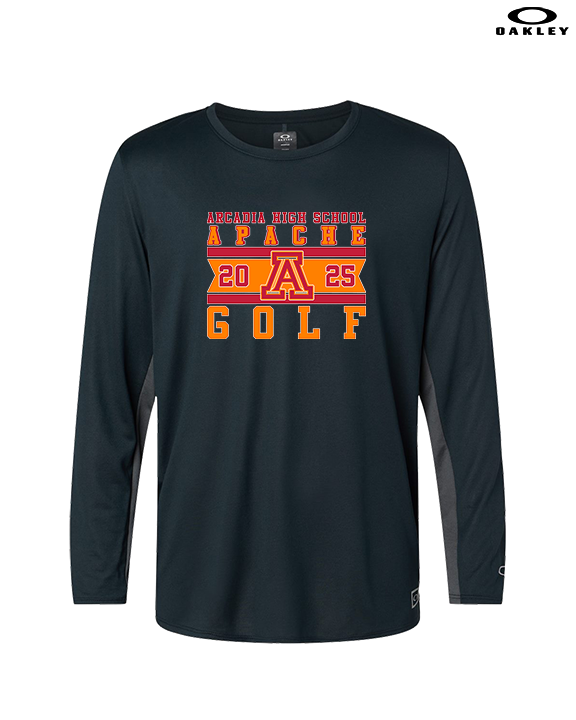 Arcadia HS Boys Golf Stamp 25 - Mens Oakley Longsleeve