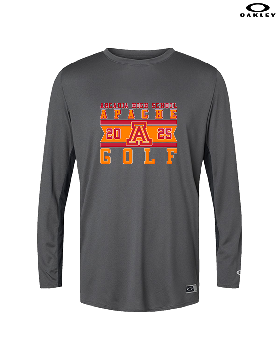 Arcadia HS Boys Golf Stamp 25 - Mens Oakley Longsleeve