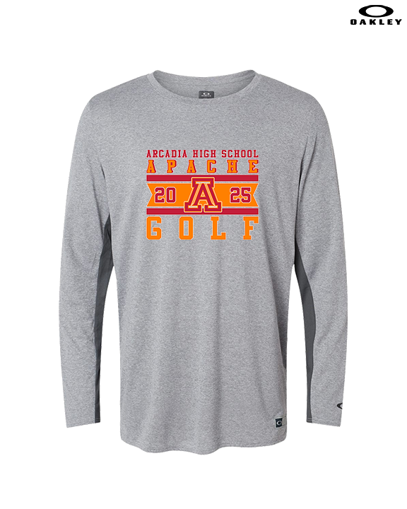 Arcadia HS Boys Golf Stamp 25 - Mens Oakley Longsleeve