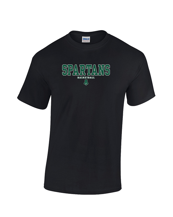 Athens Academy Basketball Block - Cotton T-Shirt
