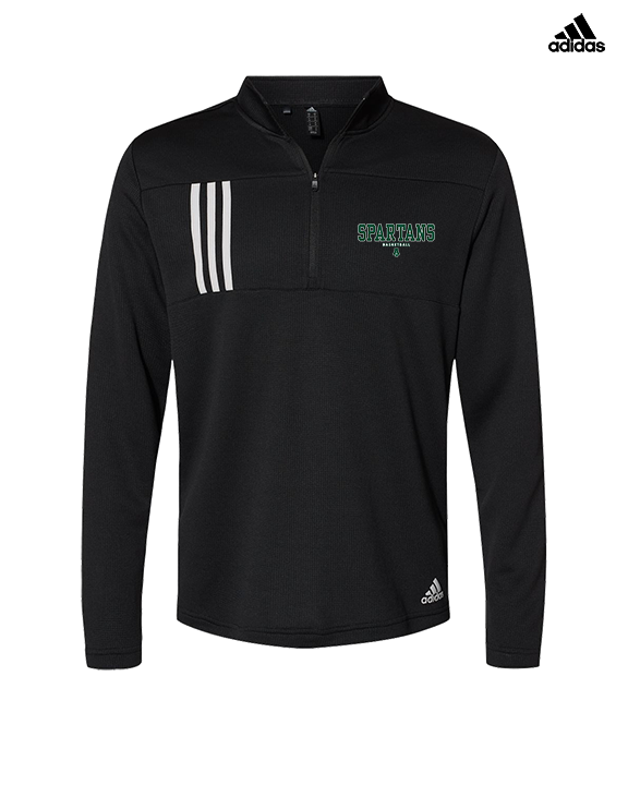 Athens Academy Basketball Block - Mens Adidas Quarter Zip