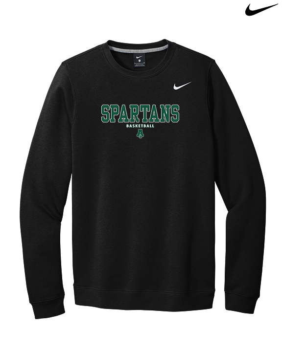Athens Academy Basketball Block - Mens Nike Crewneck
