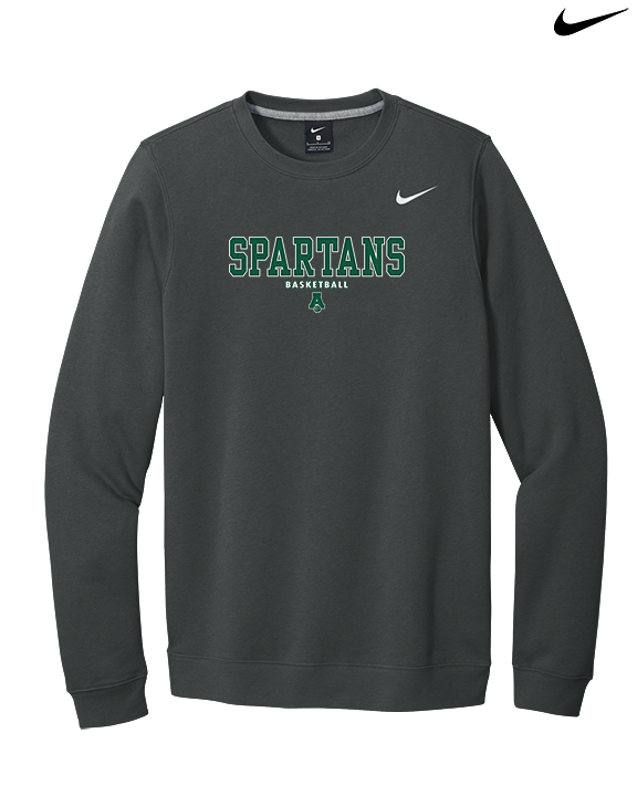 Athens Academy Basketball Block - Mens Nike Crewneck