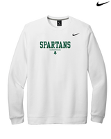 Athens Academy Basketball Block - Mens Nike Crewneck