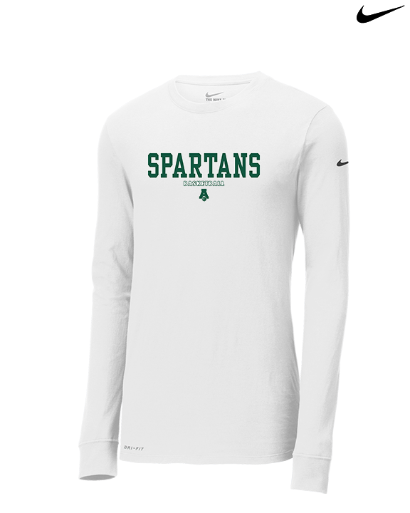 Athens Academy Basketball Block - Mens Nike Longsleeve