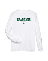 Athens Academy Basketball Block - Performance Longsleeve