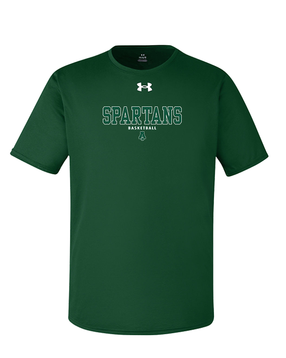 Athens Academy Basketball Block - Under Armour Mens Team Tech T-Shirt