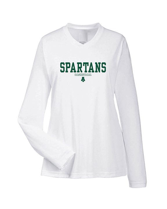 Athens Academy Basketball Block - Womens Performance Longsleeve