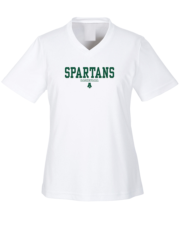Athens Academy Basketball Block - Womens Performance Shirt