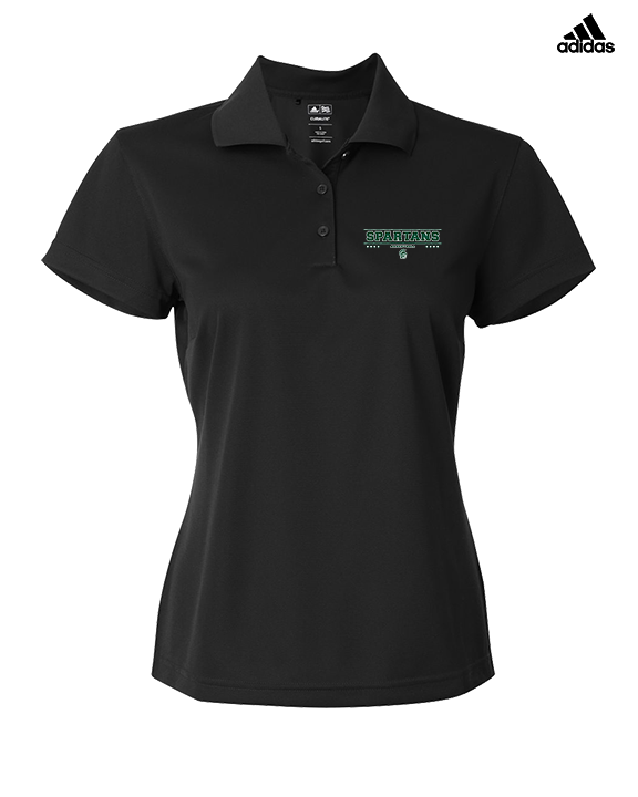 Athens Academy Basketball Border - Adidas Womens Polo