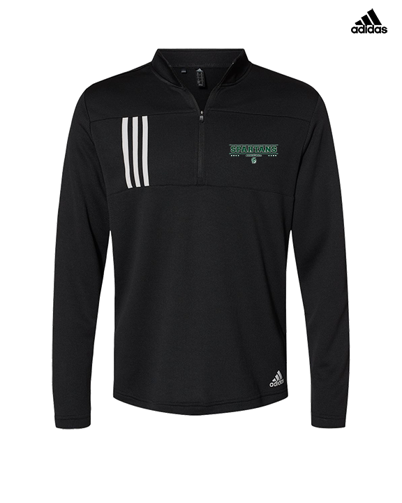 Athens Academy Basketball Border - Mens Adidas Quarter Zip