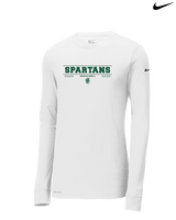 Athens Academy Basketball Border - Mens Nike Longsleeve