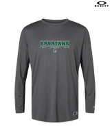 Athens Academy Basketball Border - Mens Oakley Longsleeve