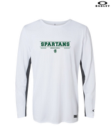 Athens Academy Basketball Border - Mens Oakley Longsleeve