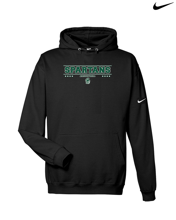 Athens Academy Basketball Border - Nike Club Fleece Hoodie