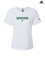 Athens Academy Basketball Border - Womens Adidas Performance Shirt