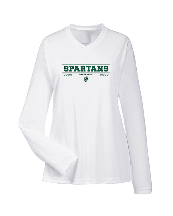 Athens Academy Basketball Border - Womens Performance Longsleeve