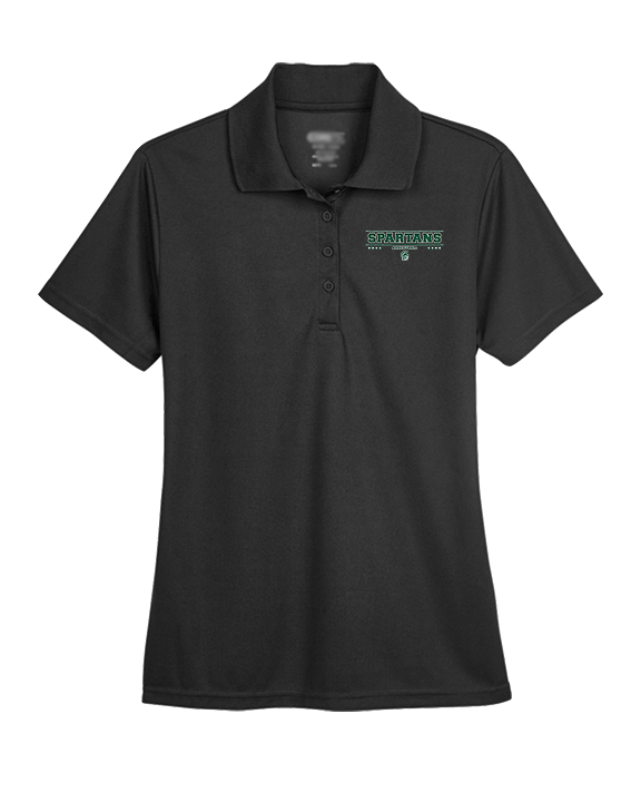 Athens Academy Basketball Border - Womens Polo