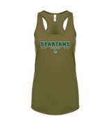 Athens Academy Basketball Border - Womens Tank Top