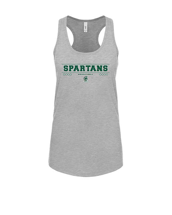 Athens Academy Basketball Border - Womens Tank Top