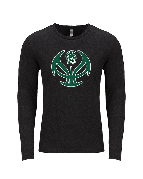 Athens Academy Basketball Full Ball - Tri-Blend Long Sleeve