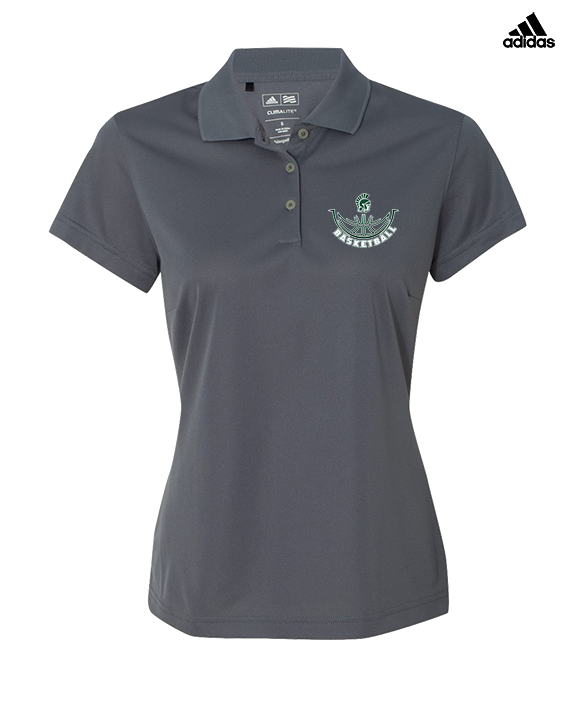 Athens Academy Basketball Outline - Adidas Womens Polo