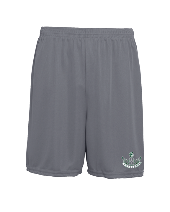 Athens Academy Basketball Outline - Mens 7inch Training Shorts