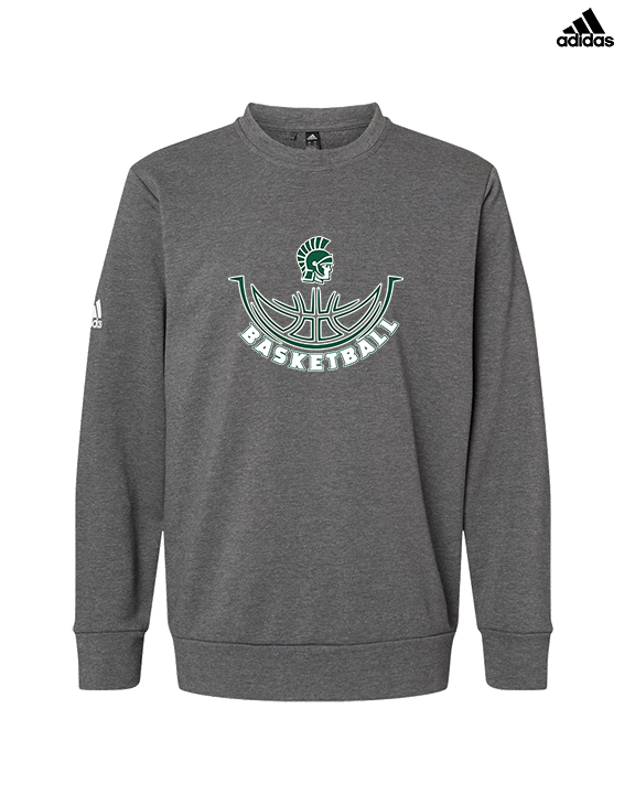 Athens Academy Basketball Outline - Mens Adidas Crewneck