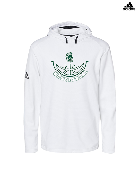 Athens Academy Basketball Outline - Mens Adidas Hoodie