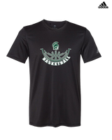 Athens Academy Basketball Outline - Mens Adidas Performance Shirt