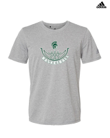 Athens Academy Basketball Outline - Mens Adidas Performance Shirt